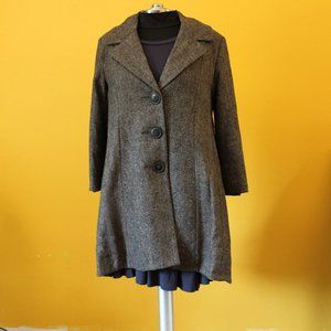 CAbi "Shakespeare" Tweed Swing Coat Sz 6